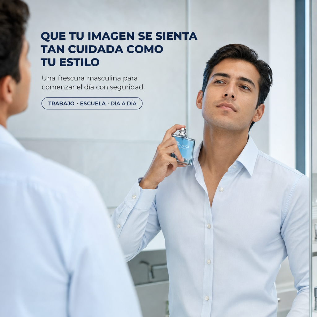 Perfume Nautica Voyage para Hombre EDT 100 ml  Fresco y Acuático