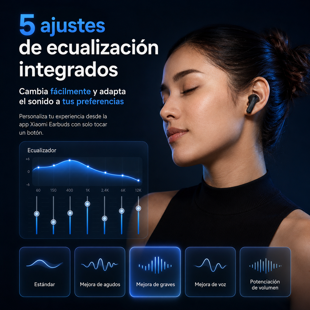 Redmi Buds 6 Active Xiaomi Audífonos Bluetooth 30H