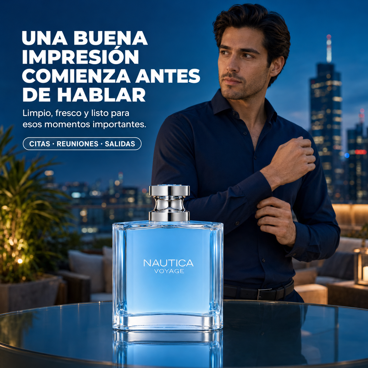 Perfume Nautica Voyage para Hombre EDT 100 ml  Fresco y Acuático