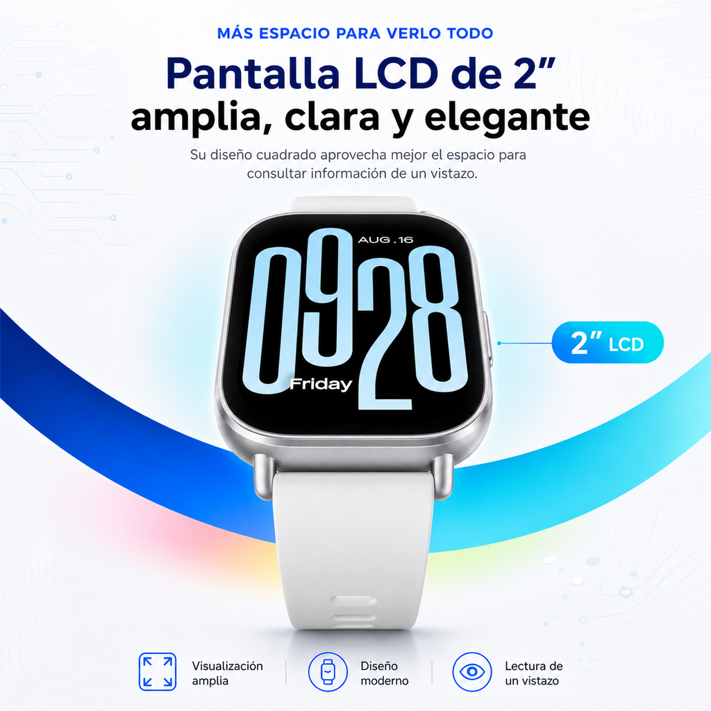 Smartwatch Xiaomi Redmi Watch 5 Active Pantalla 2" Llamadas Bluetooth